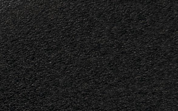 Black, the finish close up