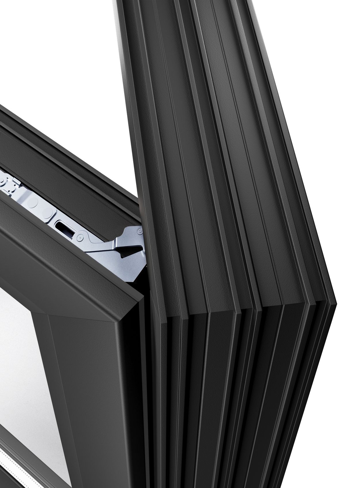 Vi6 concealed hinge, window open