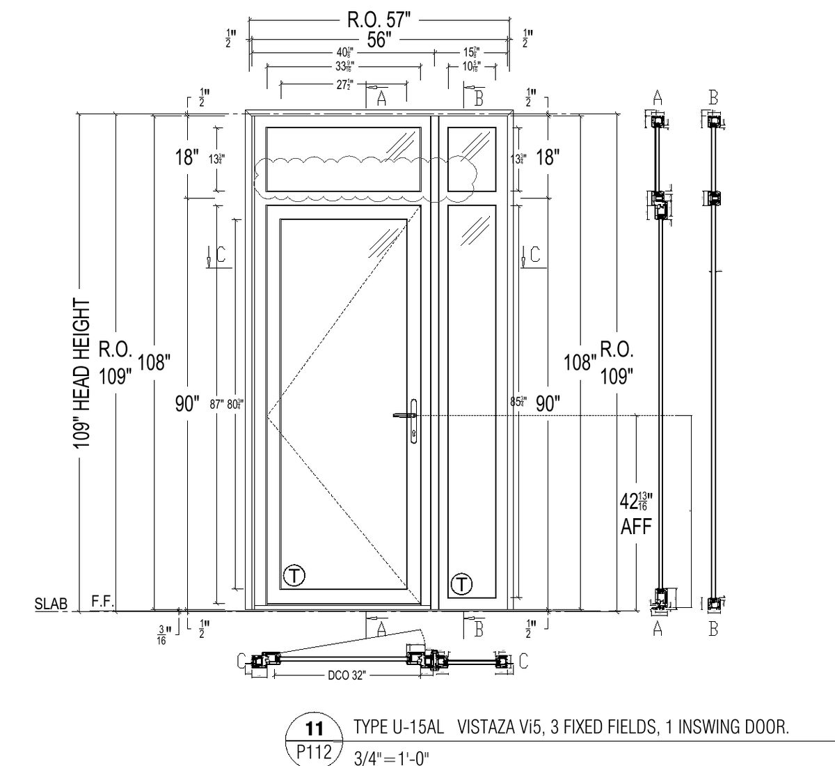 Every window type, dimensioned