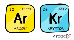 krypton and argon gas windows, krypton and argon gas fills, krypton and argon windows