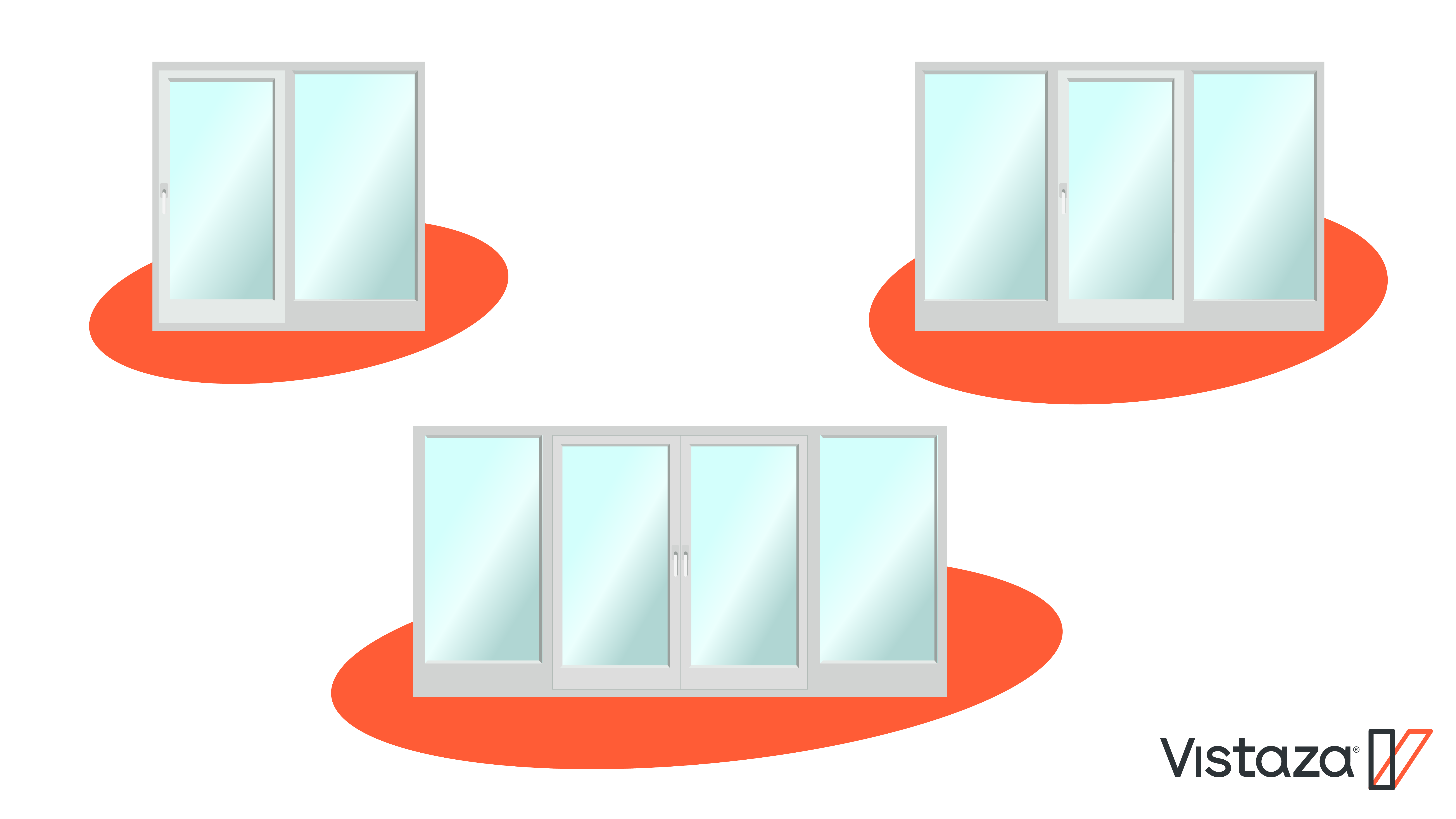 scheme, Vi5 sliding door, Opening types, HST, optimal use, new solution doors, open space structure